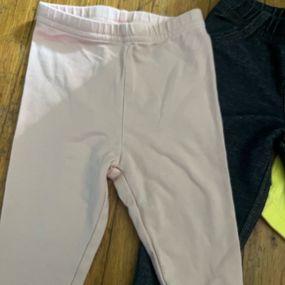 Carter's Kids Leggings Set - Pink, Black, Yellow, White - Picture 2 of 9
